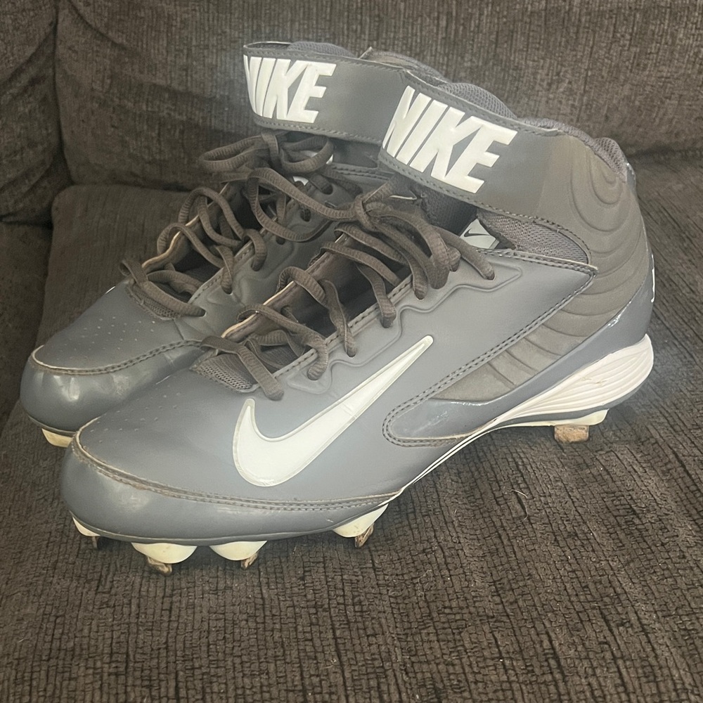 Nike Charcoal High-Top Cleats